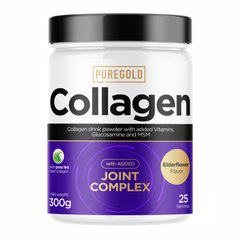 Pure Gold, Collagen Joint Complex, Коллагеновый комплекс для суставов, Elderfavered, 300 г (PGD-91116), фото