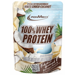 IronMaxx, 100% Whey Protein, білий шоколад + кокос, 500 г (821047), фото
