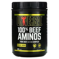 Universal Nutrition, 100% Beef Aminos, 100% амінокислот яловичини, 400 таблеток (UNN-01066), фото