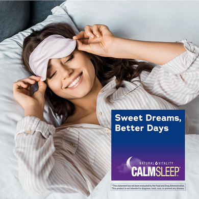 Мелатонин с ашвагандой KSM-66 Natural Vitality CALM Sleep Melatonin + Ashwagandha KSM-66 - 60 капсул, фото