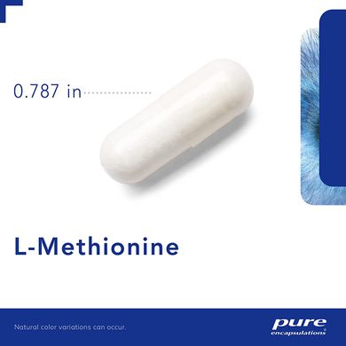 L-метионин, l-Methionine, Pure Encapsulations, 60 капсул (PE-00184), фото