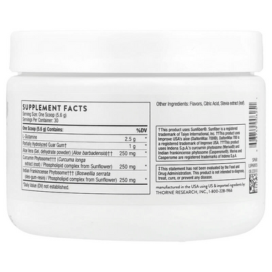 Thorne Research, EnteroMend, со вкусом апельсина и ванили, 168 г (THR-00625), фото