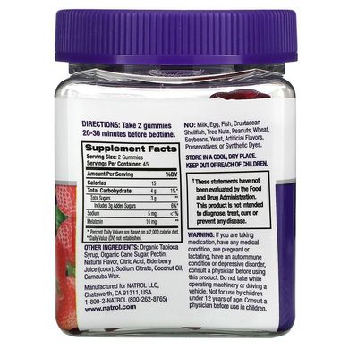 Natrol, мелатонин, со вкусом клубники, 10 мг, 90 жевательных конфет (NTL-07331), фото