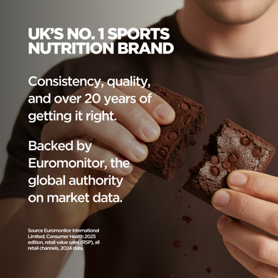Протеиновые брауни Myprotein Protein Brownie | кусочки молочного шоколада - 12 шт по 75 г, фото