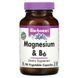 Bluebonnet Nutrition BLB-00735 Bluebonnet Nutrition, магній та вітамін B6, 90 вегетаріанських капсул (BLB-00735) 1