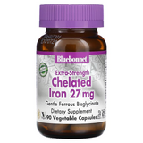 Bluebonnet Nutrition BLB-00670 Bluebonnet Nutrition, Хелатне залізо посиленої дії, 27 мг, 90 рослинних капсул (BLB-00670)