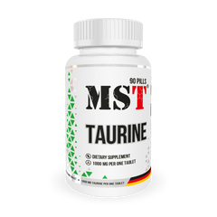 MST Nutrition, Таурін, Taurine, 1000, 90 таблеток (MST-00351), фото