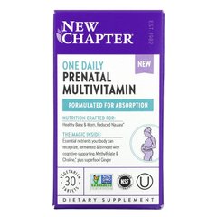 New Chapter, Мультивітаміни для вагітних One Daily, 30 вегетаріанських пігулок (NCR-90330), фото