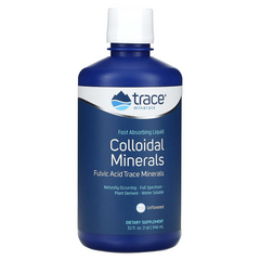 Trace Minerals®, колоїдні мінерали, без добавок, 946 мл (TMR-00514), фото