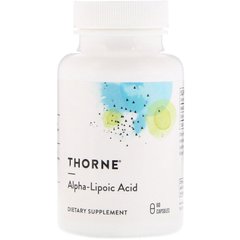 Thorne Research, альфа-липоевая кислота, 300 мг, 60 капсул (THR-79701), фото
