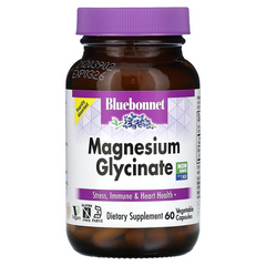 Bluebonnet Nutrition, Магній гліцинат, 100 мг, 60 рослинних капсул (BLB-00748), фото