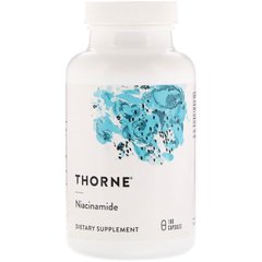 Thorne Research, Ниацинамид, 500 мг, 180 капсул на растительной основе (THR-13102), фото