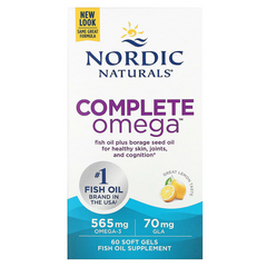 Nordic Naturals, Complete Omega, лимонний смак, 1000 мг, 60 гелевих капсул (NOR-01770), фото