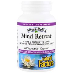 Стрес релакс формула, Mind Retreat, Natural Factors, 60 капсул (NFS-02841), фото