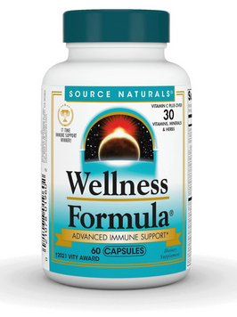 Source Naturals, Wellness Formula, покращена підтримка імунітету, 60 капсул (SNS-01960), фото