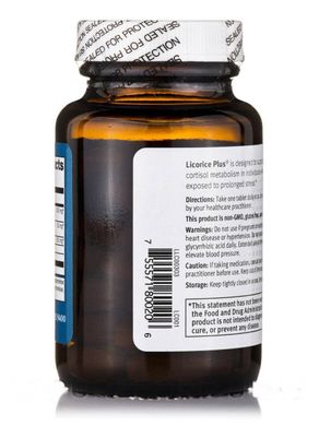 Снижение уровня кортизола, Licorice Plus, Metagenics, 60 таблеток (MET-66744), фото