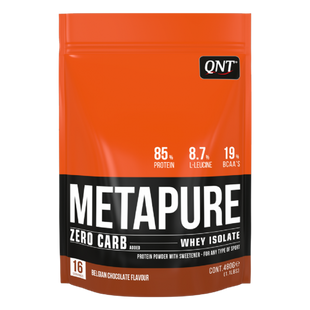 QNT, Протеїн ізолят, Metapure ZC Isolate, бельгійський шоколад, 400 г (QNT-40890), фото