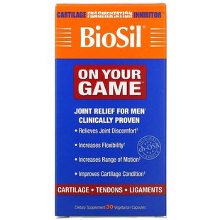 BioSil by Natural Factors, BioSil, On Your Game, 30 вегетаріанських капсул (NFS-39171), фото