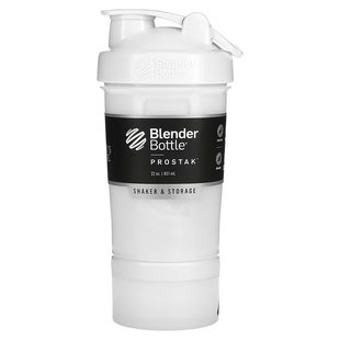 BlenderBottle, Шейкер ProStak з кулькою, білий, 650 мл (108098), фото