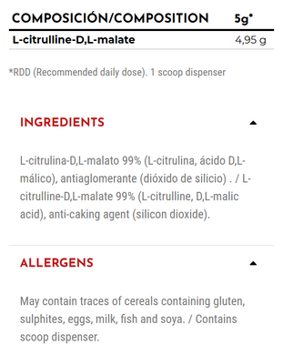 Zoomad Labs, Raw One, L-Citrulline Malate, цитрулін малат, 5000 мг, без смаку, 300 г (819480), фото