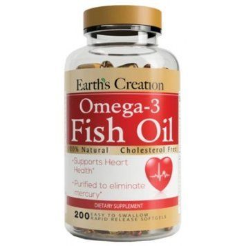 Earth's Creation, Omega 3, 1000 мг, (EPA - 180 мг/ DHA - 120 мг), 200 гелевих капсул (EAC-02152), фото