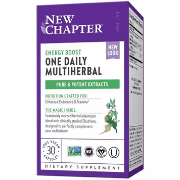 New Chapter, MultiHerbal Energy, Трави для підвищення енергії, 30 капсул (NCR-00288), фото