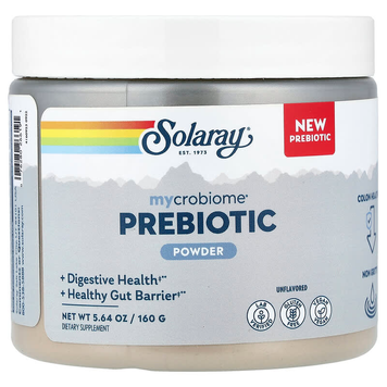 Пребіотичний порошок Solaray Mycrobiome Prebiotic Powder | без смаку - 160 г, фото
