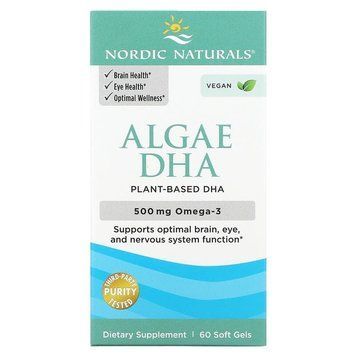 Nordic Naturals, ДГК из водорослей, 60 мягких таблеток (NOR-01604), фото