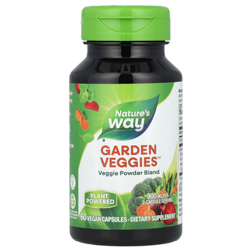 Комплекс овочевих порошків Nature's Way Garden Veggies - 60 веганських капсул, фото