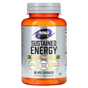 NOW Foods, Sustained Energy, 90 растительных капсул (NOW-01995), фото