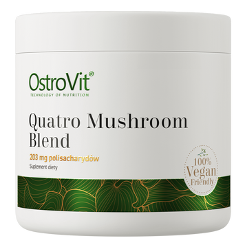 Ostrovit, Грибна суміш, Quatro Mushroom Blend, без смаку, 100 г (OST-90608), фото