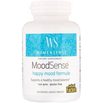 Комплексна формула для настрою, MoodSense, Happy Mood Formula, Natural Factors, 120 таблеток (NFS-04987), фото