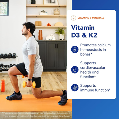 Вітамін D3 + K2 4000 МО/100 мкг Pure Encapsulations Vitamin D3 & K2 - 60 капсул, фото