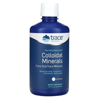 Trace Minerals ®, коллоидные минералы, без добавок, 946 мл (TMR-00514), фото