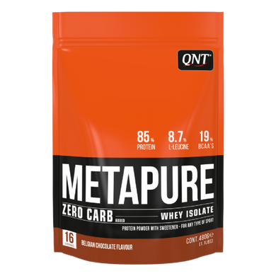 QNT, Протеїн ізолят, Metapure ZC Isolate, бельгійський шоколад, 400 г (QNT-40890), фото