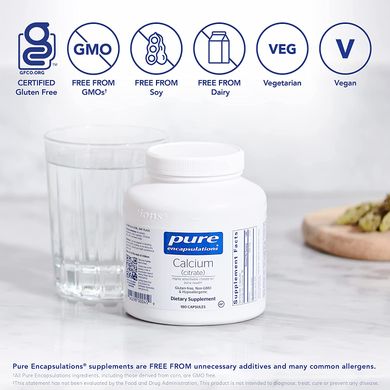 Pure Encapsulations, Кальцій цитрат, 150 мг, 180 капсул (PE-00045), фото