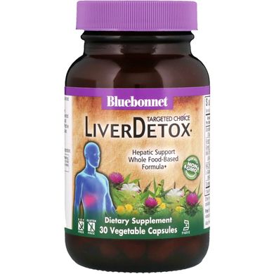 Комплекс для детоксикации печени, Liver Detox, Targeted Choice, Bluebonnet Nutrition, 30 растительных капсул (BLB-02020), фото