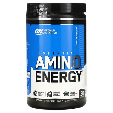Optimum Nutrition, Essential Amin.O. Energy, блакитна малина, 270 г (OPN-02682), фото