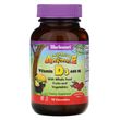 Bluebonnet Nutrition, Rainforest Animalz, вітамін D3 з натуральним ягідним смаком, 400 МО, 90 жувальних таблеток (BLB-00194)