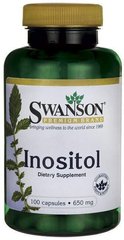 Инозитол, Inositol, Swanson, 650 мг, 100 капсул (SWV-01874), фото