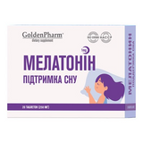 Golden Pharm GLF-47345 Golden Pharm, Мелатонін, 1 мг, 20 таблеток (GLF-47345)