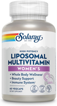 Solaray, Liposomal Multivitamin Womens, Ліпосомальні мультивітаміни для жінок, 60 вегетаріанських капсул (SOR-19325), фото