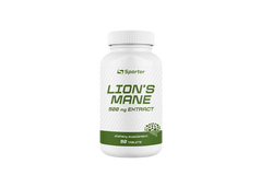 Sporter, Lion's Mane, їжовик гребінчастий, 500 мг, 60 таблеток (821368), фото