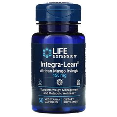 Life Extension, Integra-Lean, ирвингия (африканское манго), 150 мг, 60 вегетарианских капсул (LEX-12926), фото