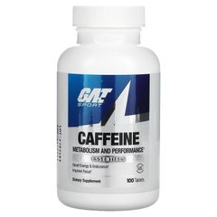 GAT, кофеїн, добавка для покращення метаболізму та результатів, 100 таблеток (GAT-02067), фото