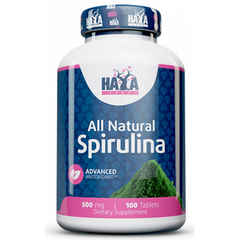 Haya Labs, All Natural Spirulina, 500 мг, 100 таблеток (818734), фото