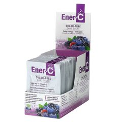 Ener-C, Вітамін C, мультивітамінна суміш для напоїв, без цукру, ягідна суміш, 1000 мг, 30 пакетиків по 5,46 г (ENR-00132), фото