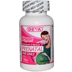 Мультивітаміни і мінерали для вагітних, Prenatal, Multivitamin & Mineral, Deva, 90 таблеток (DEV-00009), фото