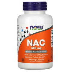 Now Foods, NAC (N-ацетилцистеїн), 600 мг, 250 рослинних капсул (NOW-00086), фото