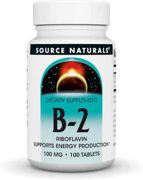 Source Naturals, Vitamin B-2, 100 мг, 100 таблеток (SNS-00409), фото